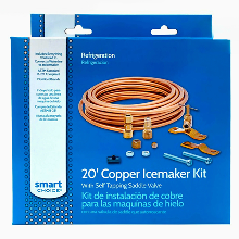 Smart Choice 20’ Copper Refrigerator Waterline Kit, Self-tapping - Model 5304490717